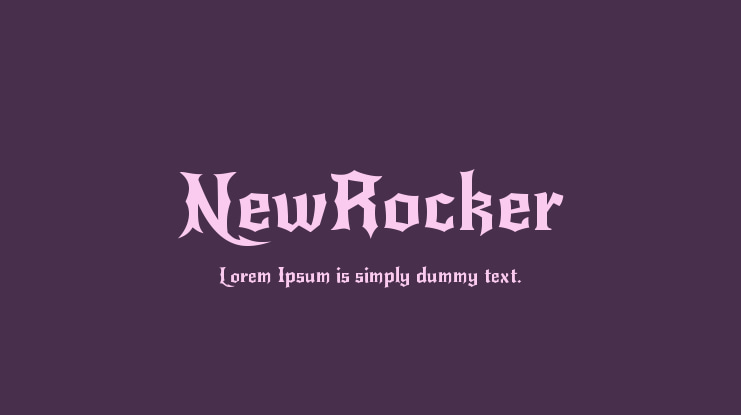 NewRocker Font