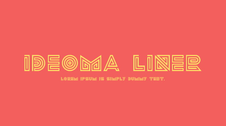 Ideoma Liner Font