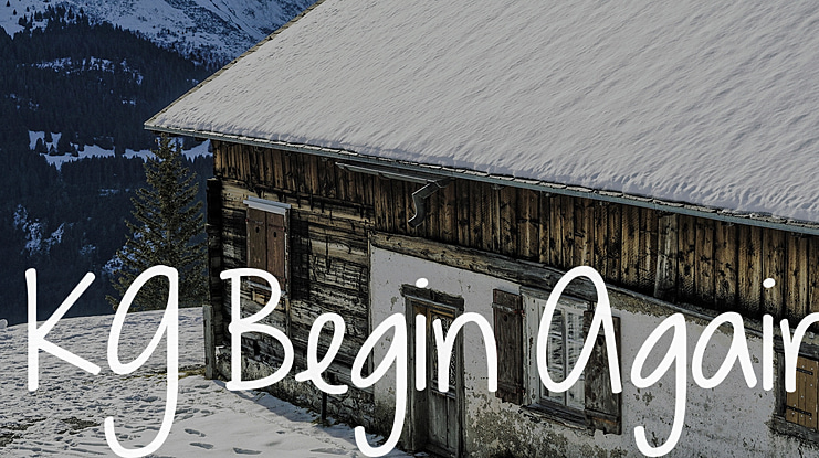 KG Begin Again Font