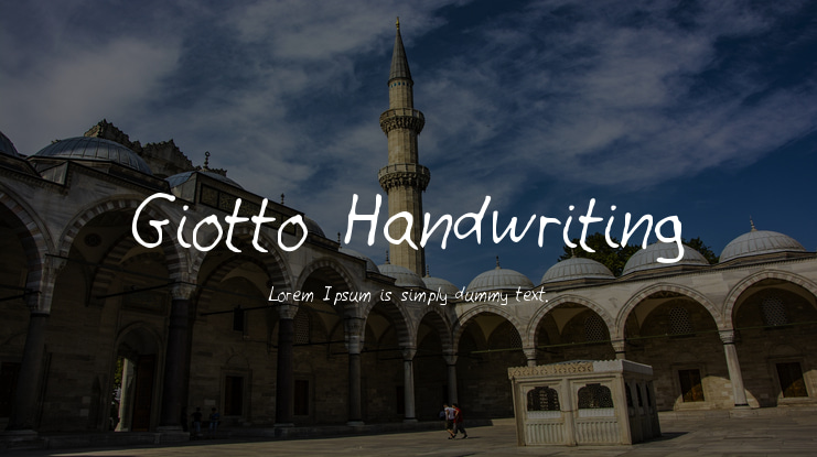 Giotto Handwriting Font
