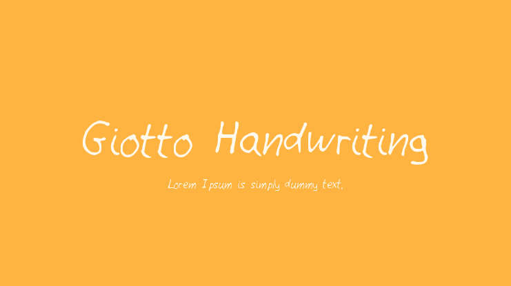 Giotto Handwriting Font
