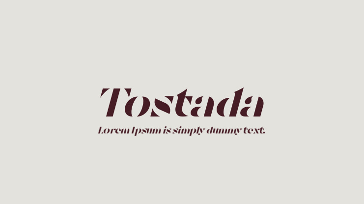 Tostada Font Family
