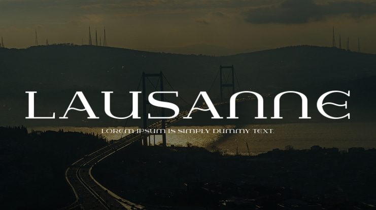 Lausanne Font