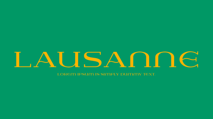 Lausanne Font