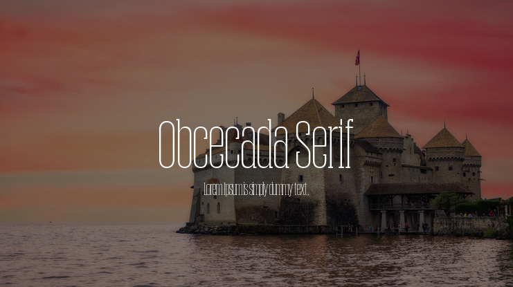 Obcecada Serif Font