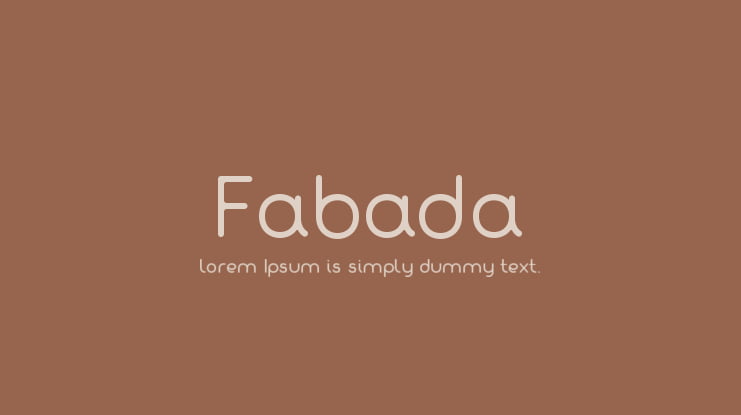 Fabada Font