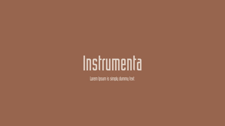 Instrumenta Font