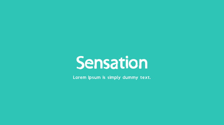 Sensation Font