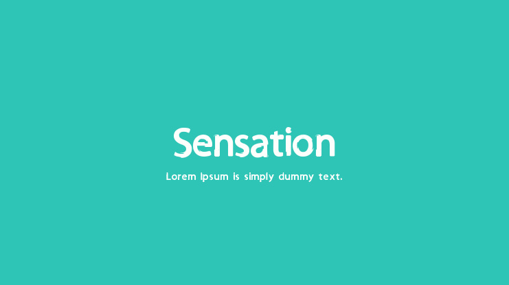Sensation Font