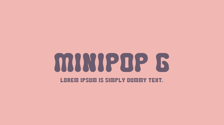 Minipop G Font