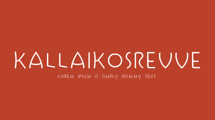 Kallaikosrevve Font