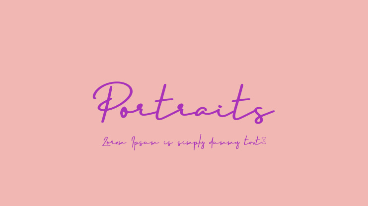 Portraits Font