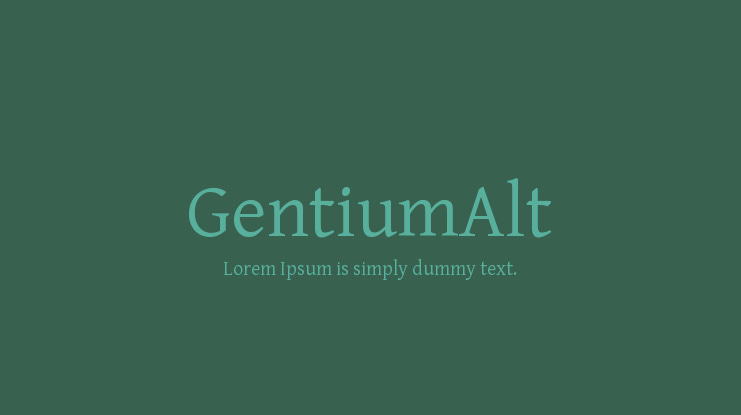 GentiumAlt Font Family