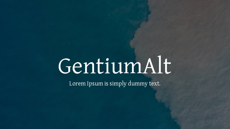 GentiumAlt Font Family