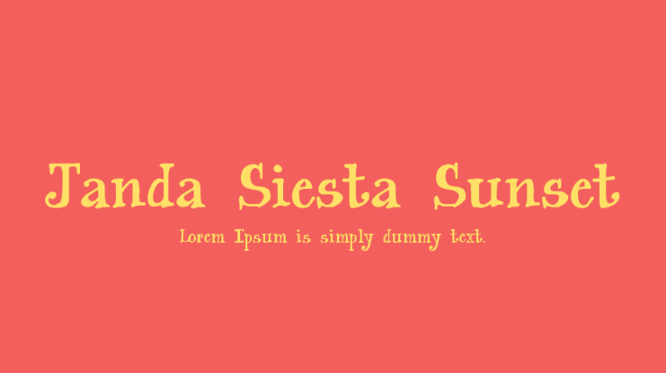 Janda Siesta Sunset Font