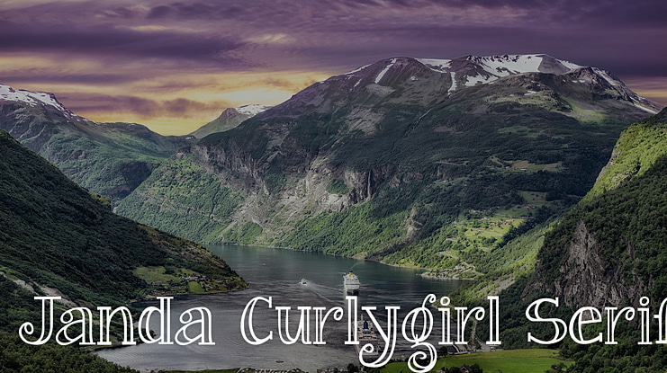 Janda Curlygirl Serif Font
