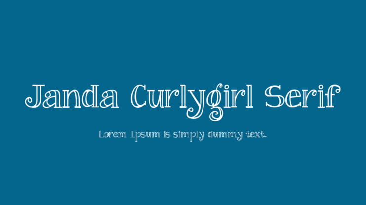 Janda Curlygirl Serif Font