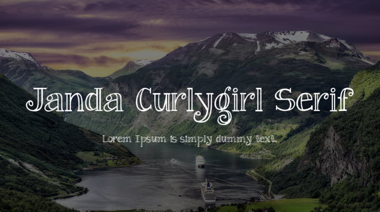 Janda Curlygirl Serif Font