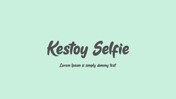 Kestoy Selfie Font