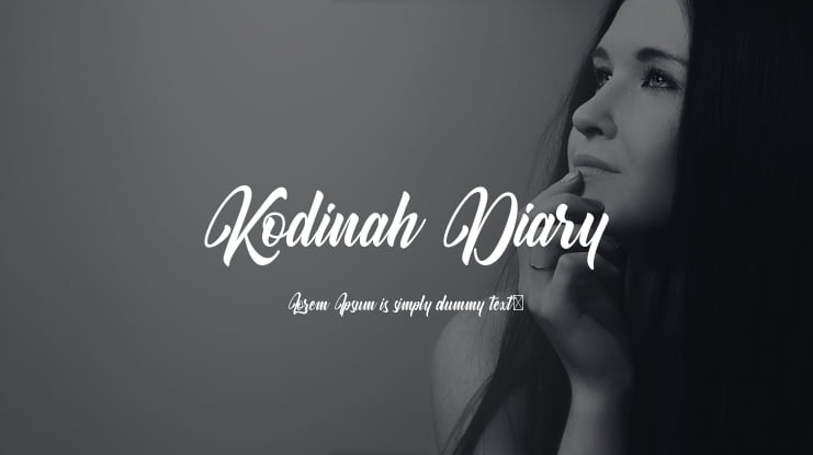 Kodinah Diary Font
