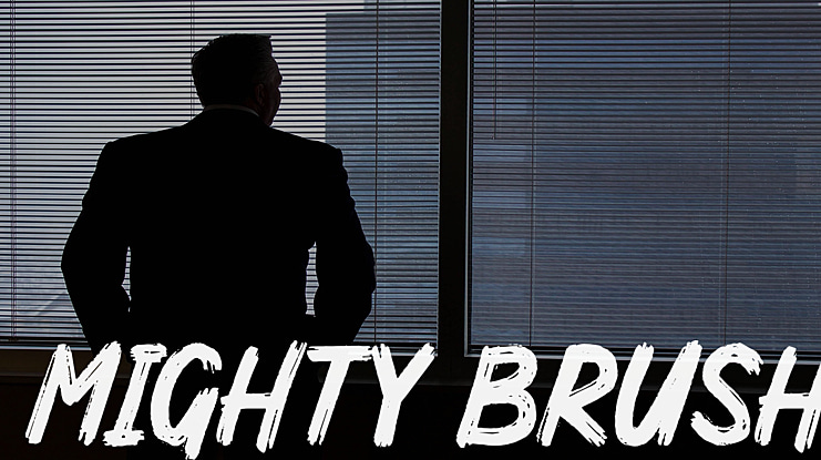 Mighty Brush Font