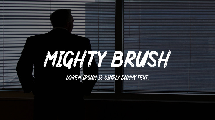 Mighty Brush Font