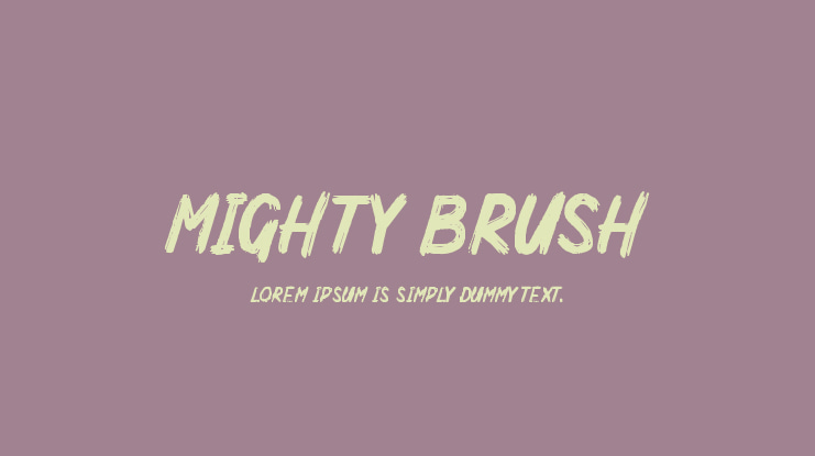 Mighty Brush Font