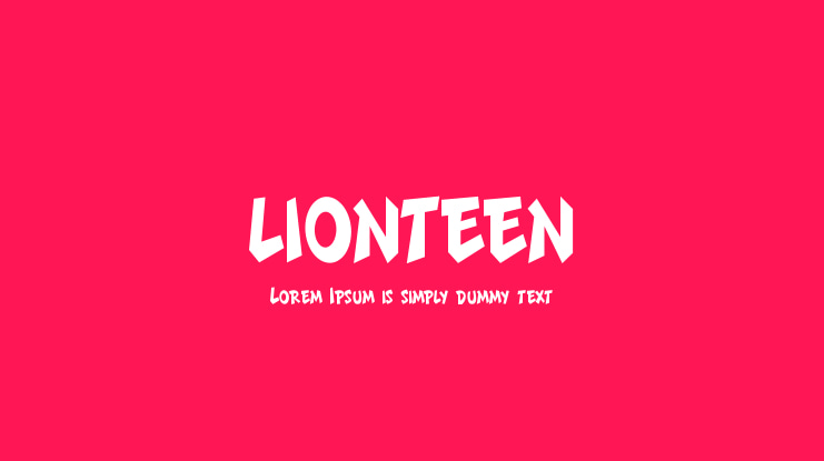 LIONTEEN Font