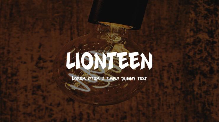 LIONTEEN Font