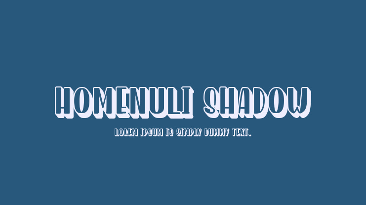 Homenuli Shadow Font