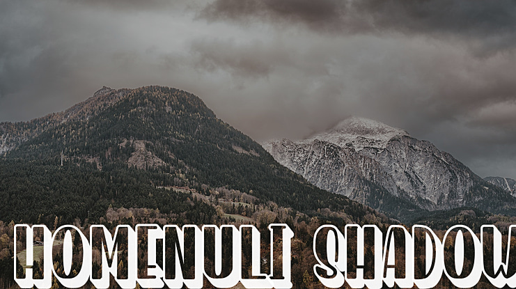 Homenuli Shadow Font