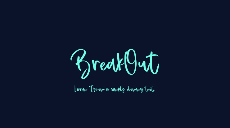 BreakOut Font