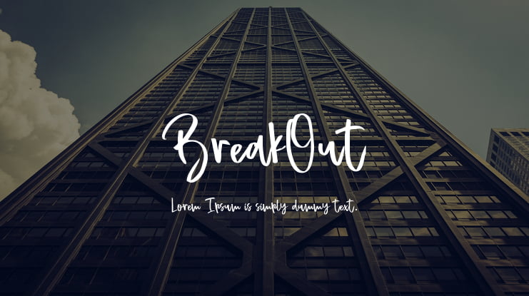 BreakOut Font