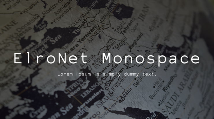 ElroNet Monospace Font