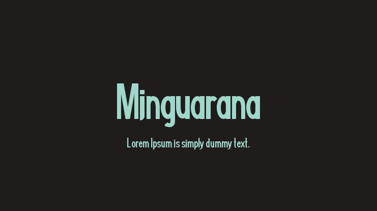 Minguarana Font Family