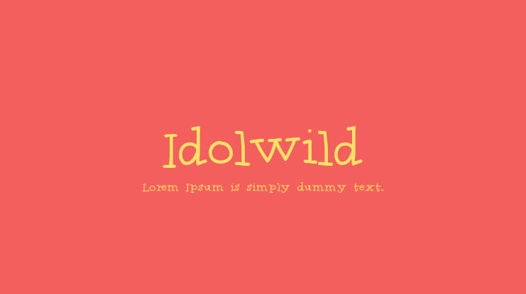 Idolwild Font