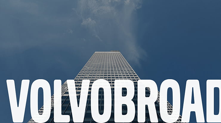 VolvoBroad Font