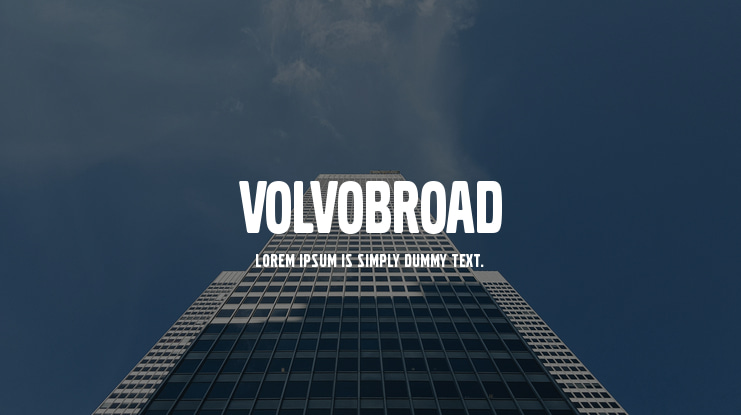 VolvoBroad Font