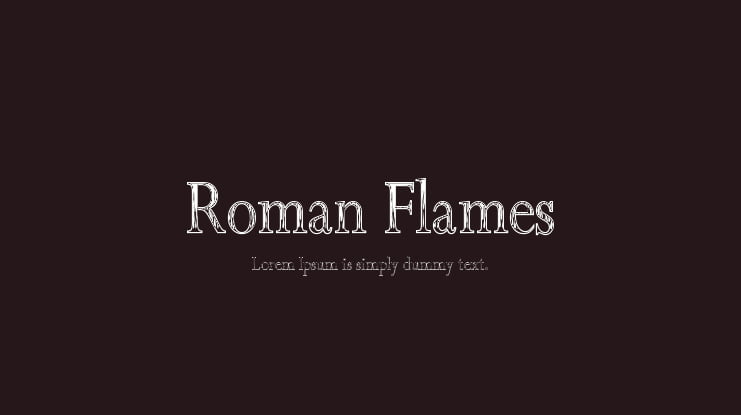 Roman Flames Font