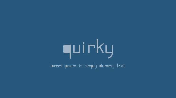 Quirky Font