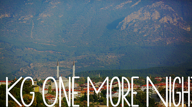 KG One More Night Font