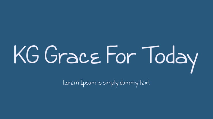 KG Grace For Today Font