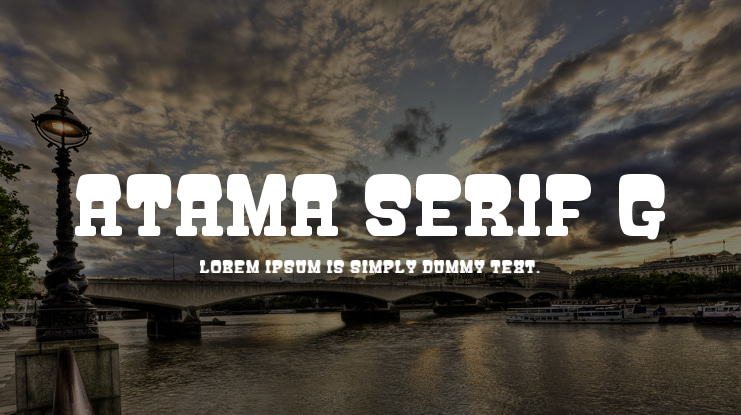 Atama Serif G Font