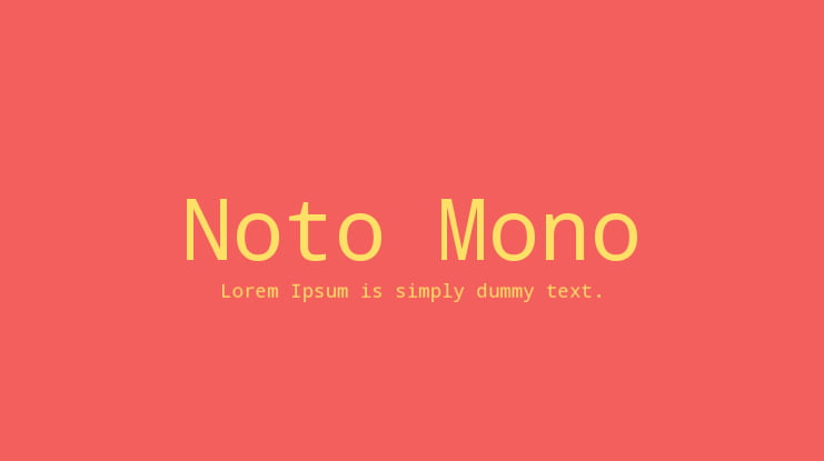 Noto Mono Font