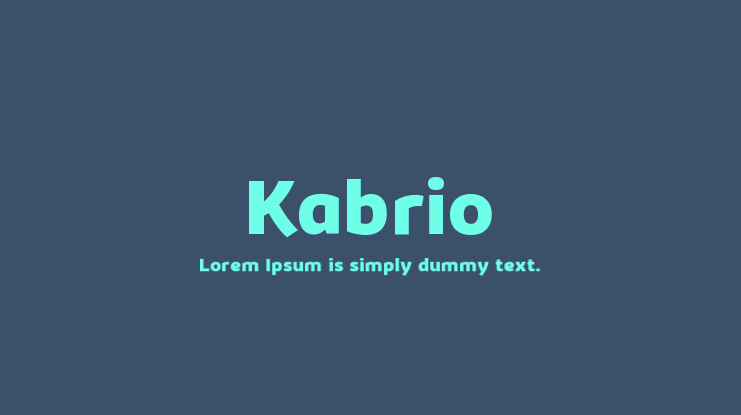 Kabrio Font