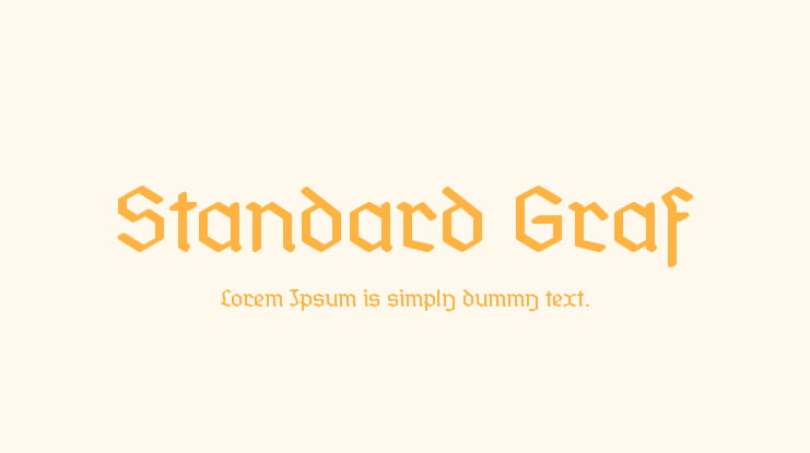 Standard Graf Font