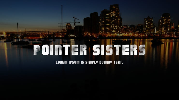 Pointer Sisters Font Family
