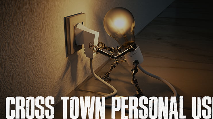Cross Town Personal Use Font
