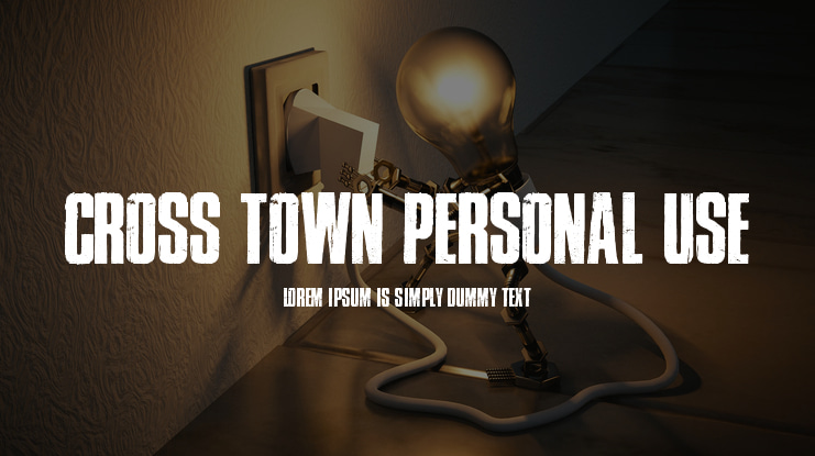 Cross Town Personal Use Font