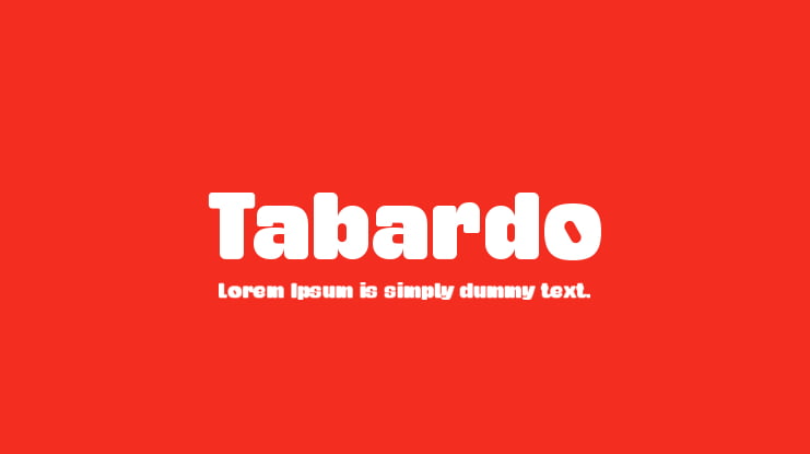 Tabardo Font